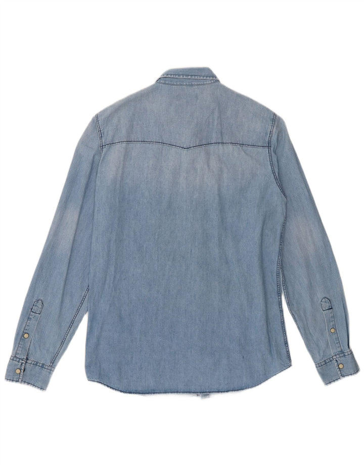 Jack & Jones Chemise En Jean Bleu Moyen Coton Homme