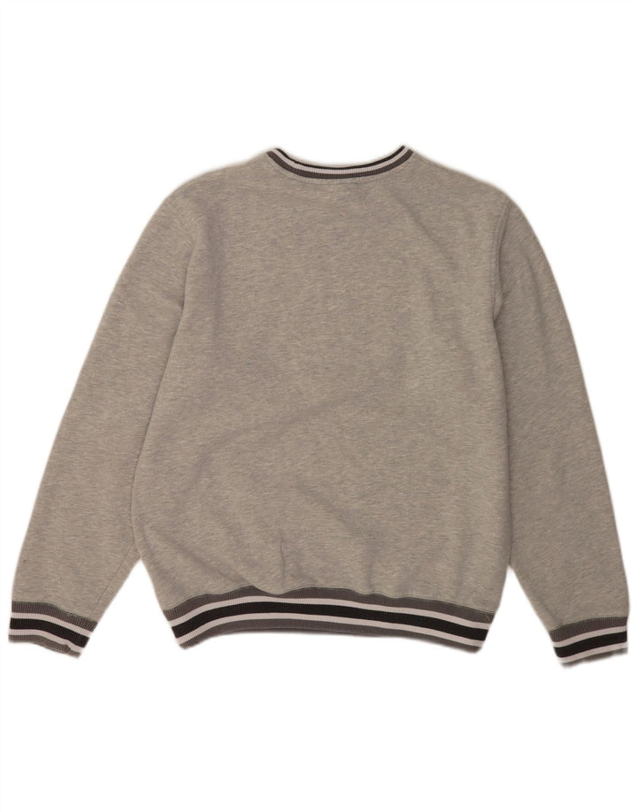 Sweatshirt graphique New Era pour hommes Raiders, medium gris rayé en coton