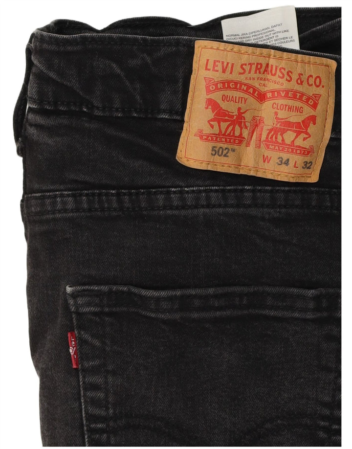 Levi's Jean 502 Tapered Homme Noir Coton