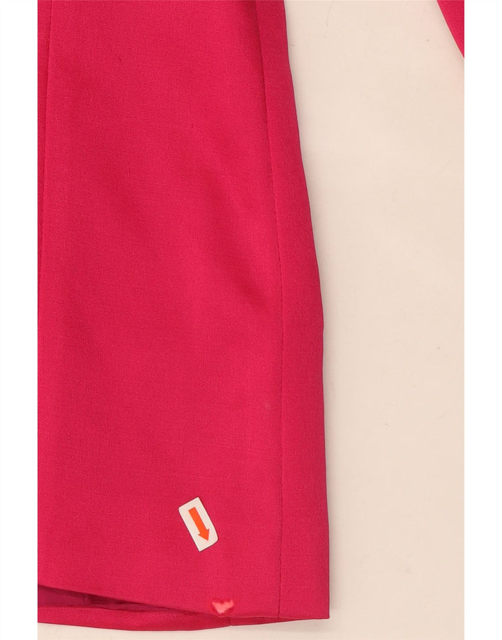 TULLO Veste Blazer 3 Boutons Femme EU 38 Laine Rose Moyen