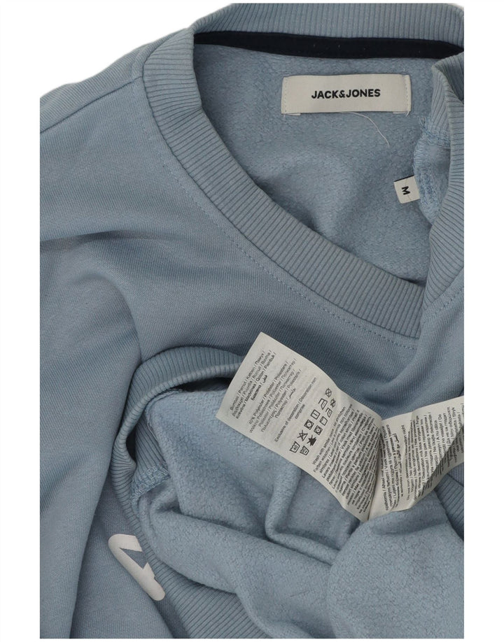 Jack & Jones Sweat-Shirt Graphique Homme Bleu Moyen Coton