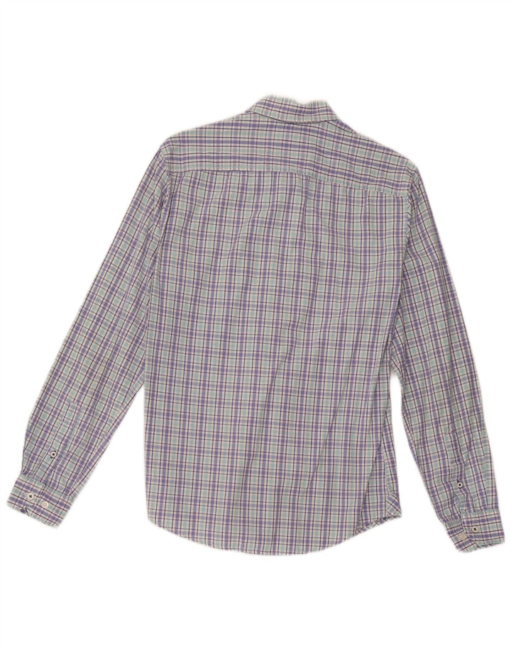 Crew Clothing Chemise Slim Fit pour Homme en Coton à Petits Carreaux Multicolores