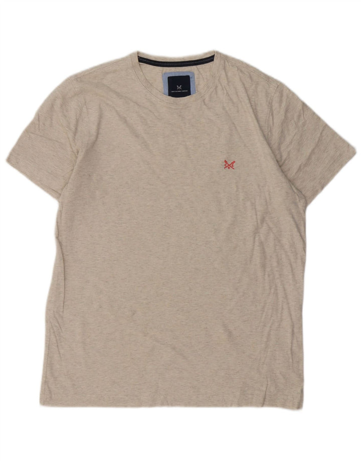 Crew Clothing T-Shirt Homme Gris Moyen Moucheté Coton
