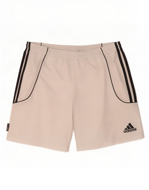 Adidas Hommes Climalite Sport Shorts Grand Blanc Polyester
