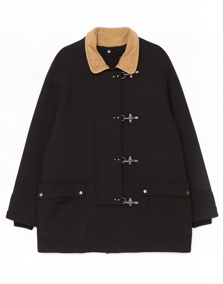 Fay Duffle Coat Femme UK 20 2XL Noir Polyamide