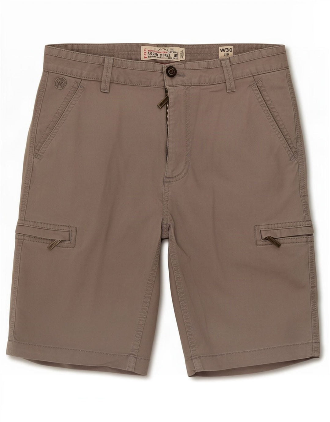 Fat Face Short Cargo Homme Moyen W30 Gris Coton