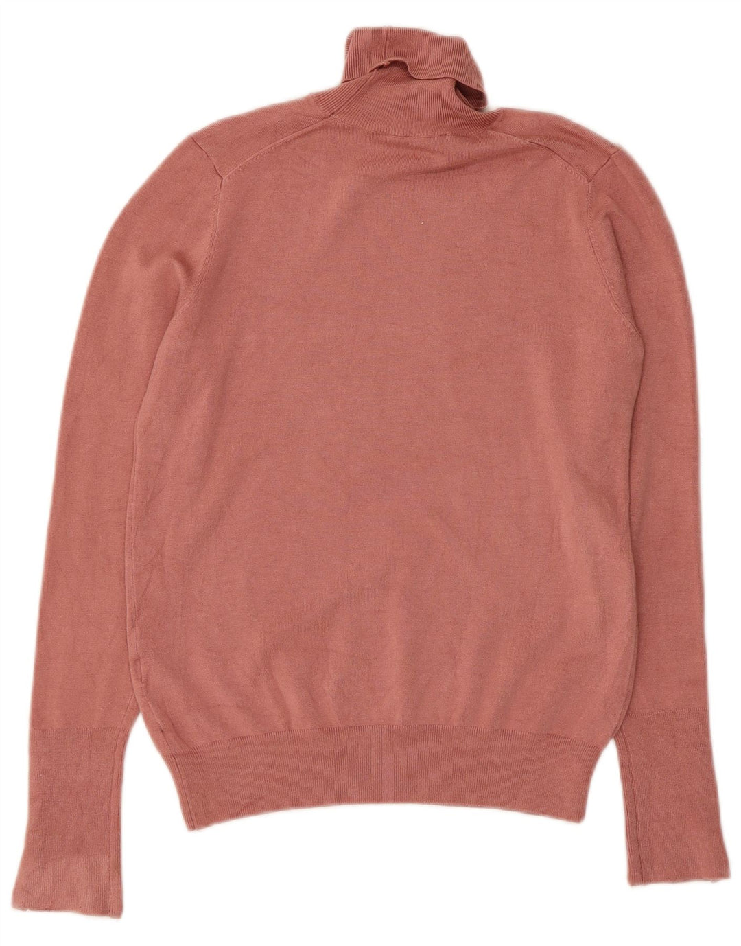 Zara Pull col roulé pour femme UK 12 Viscose rose moyen