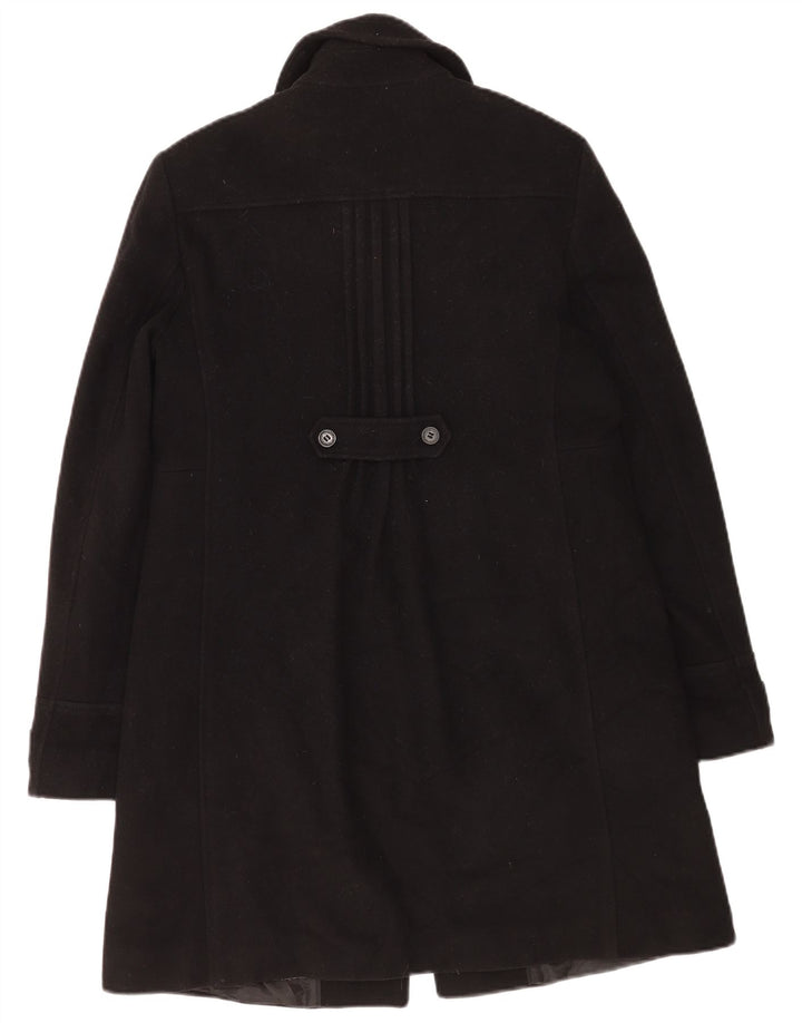 Calvin Klein Jeans Manteau Femme UK 14 Large Laine Noire