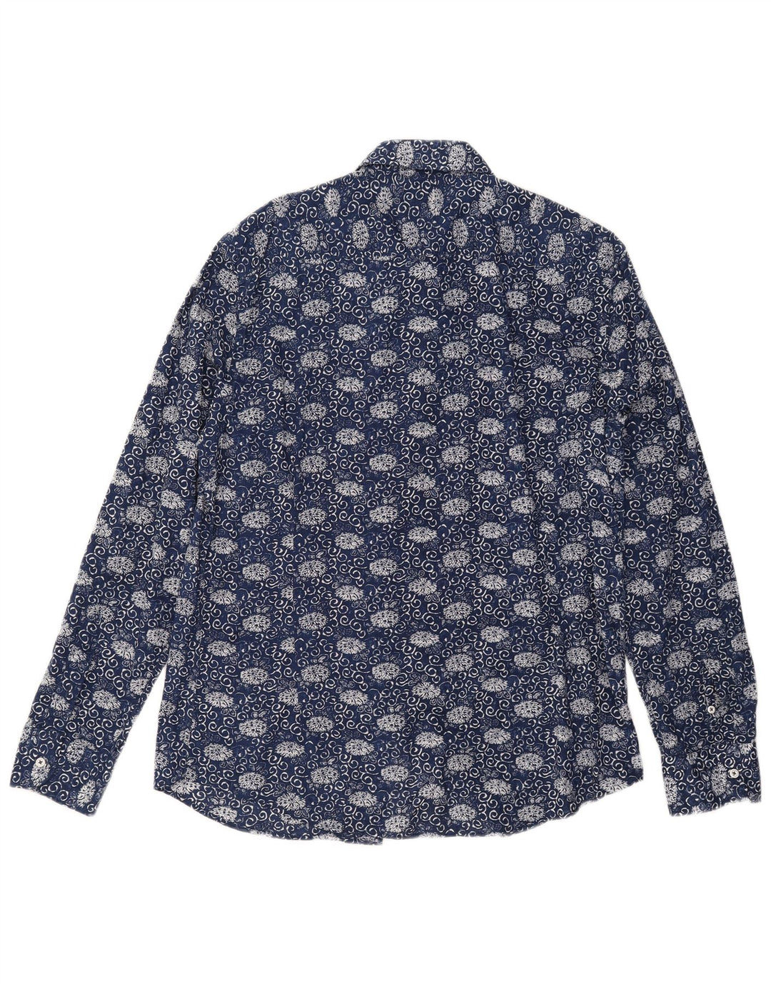Massimo Dutti Chemise Homme XL Bleu Marine Floral