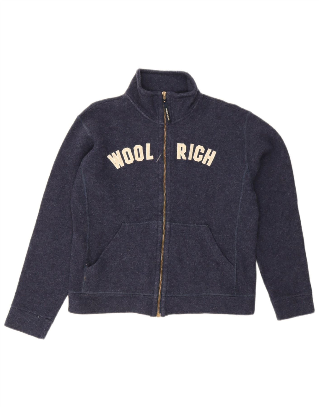 Woolrich Veste de Survêtement Graphique Garçon 11-12 ans Bleu Marine Laine