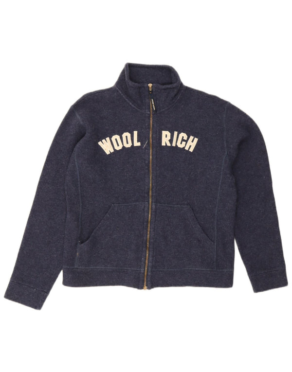 Woolrich Veste de Survêtement Graphique Garçon 11-12 ans Bleu Marine Laine
