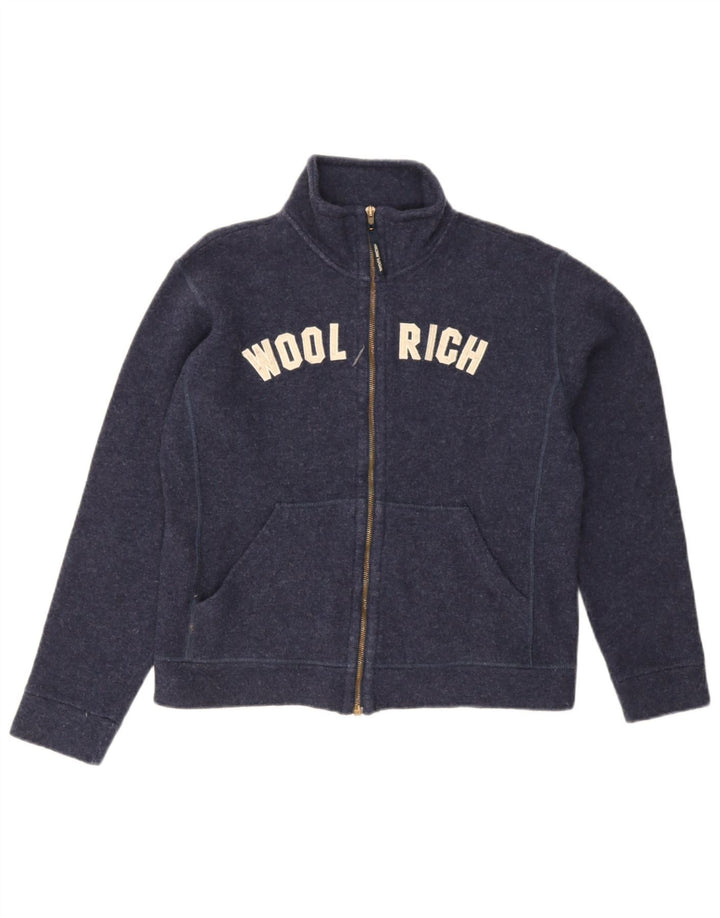 Woolrich Veste de Survêtement Graphique Garçon 11-12 ans Bleu Marine Laine