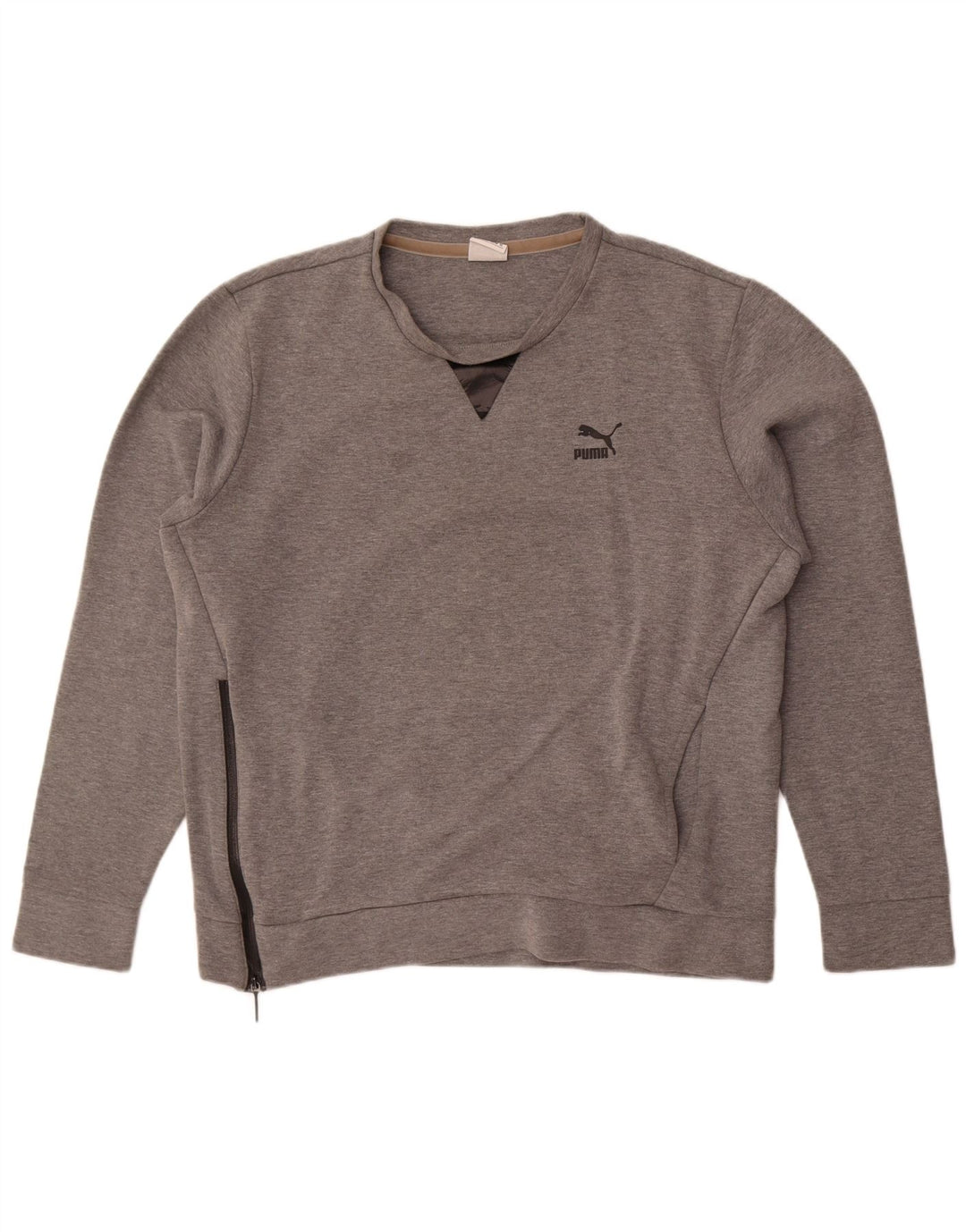 Puma Sweat-shirt graphique pour homme XL Gris Coton