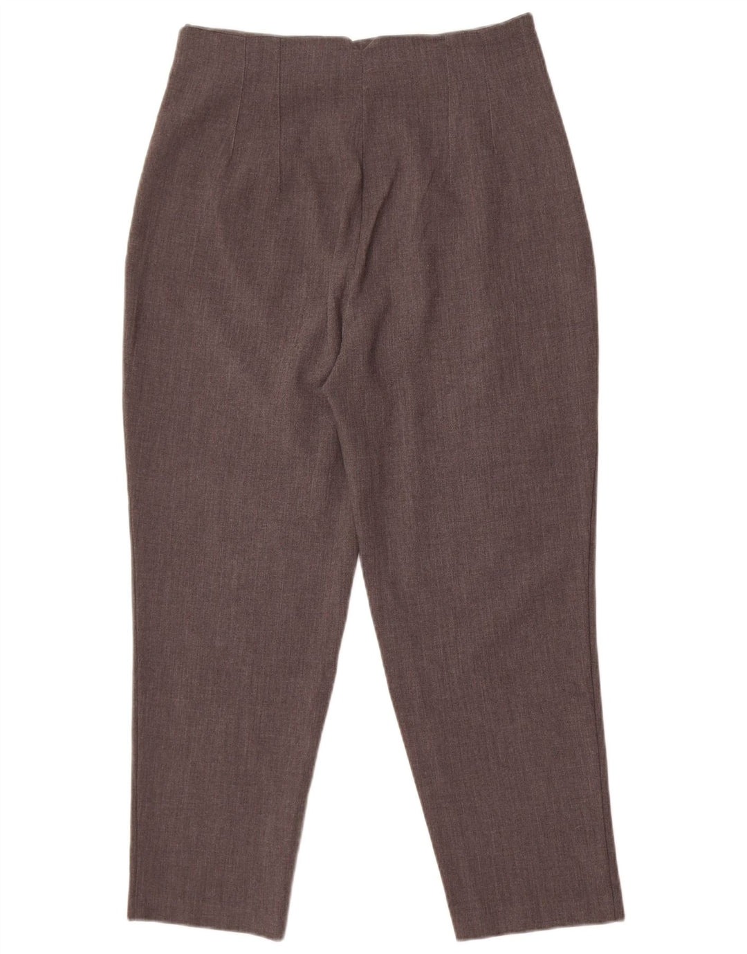 Zara Pantalon Chino Fuselé Femme Large W30 L26 Gris Polyester