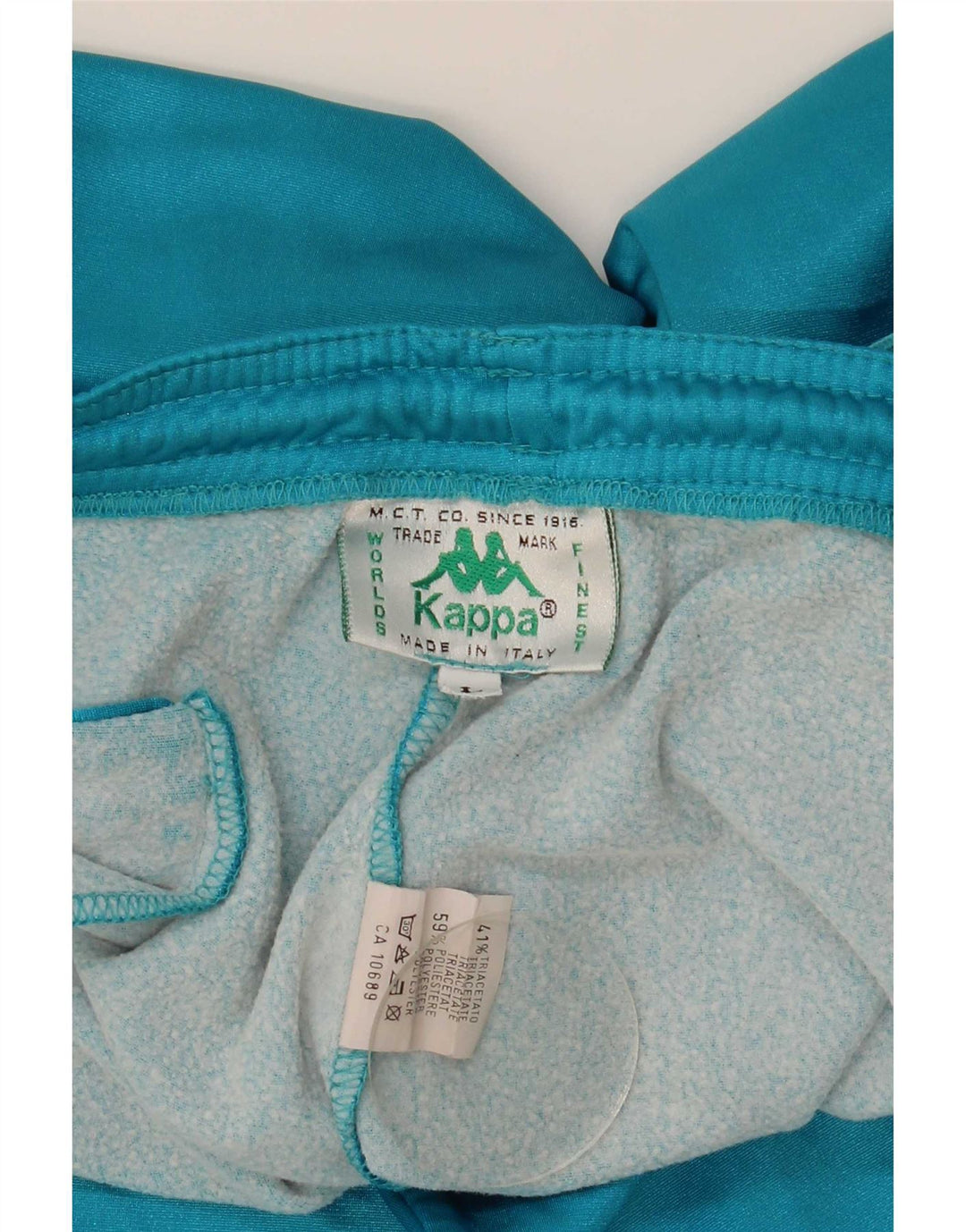 Kappa Pantalon de Survêtement Graphique Homme Large Bleu Colorblock Polyester