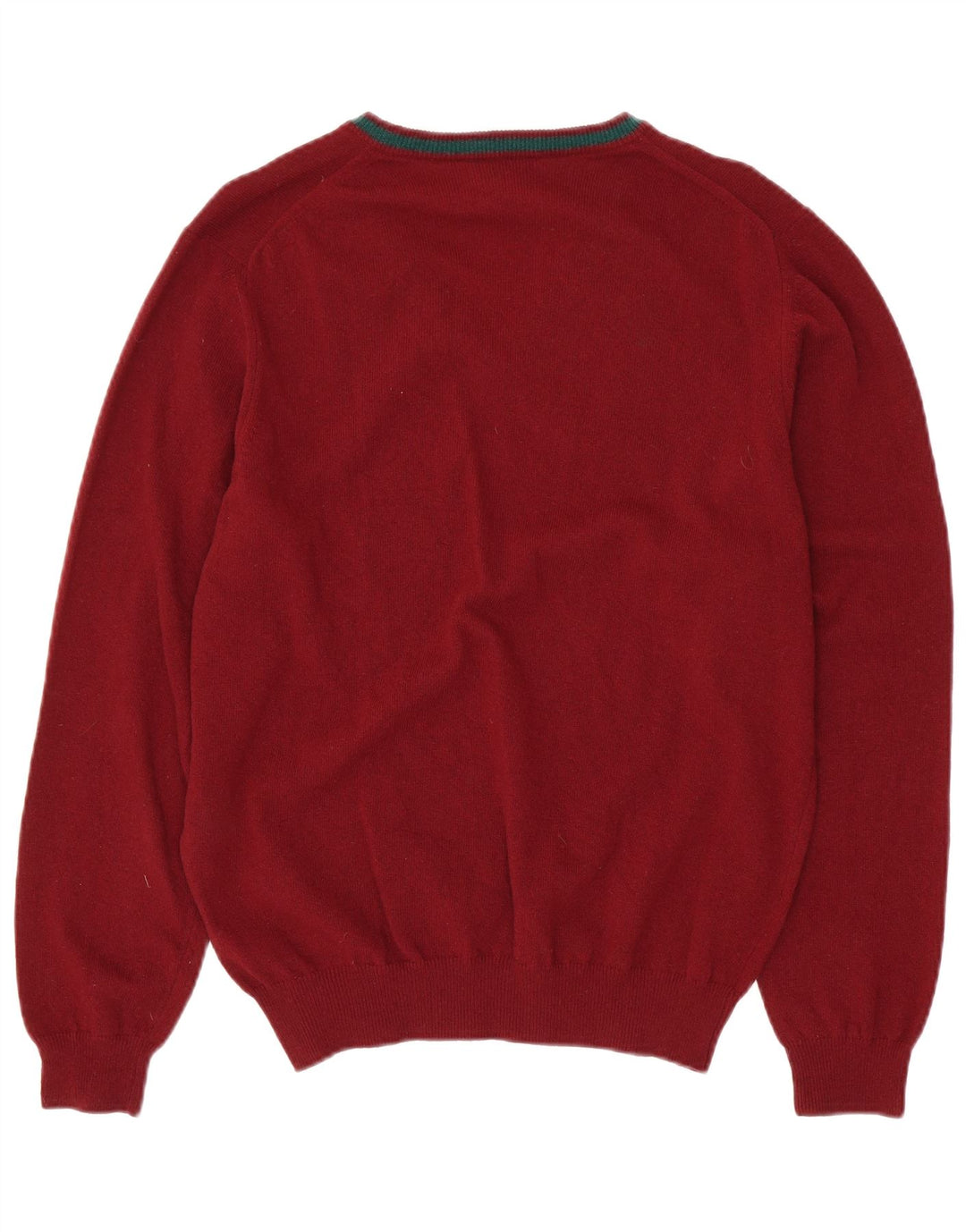 JECKERSON Pull col V homme XL laine rouge