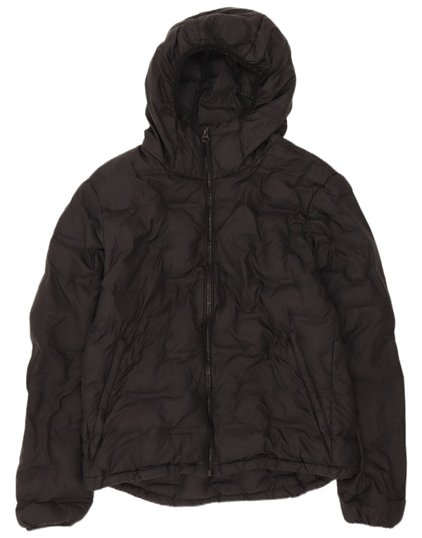 Superdry Veste matelassée à capuche pour hommes UK 40 Large Noir Polyester