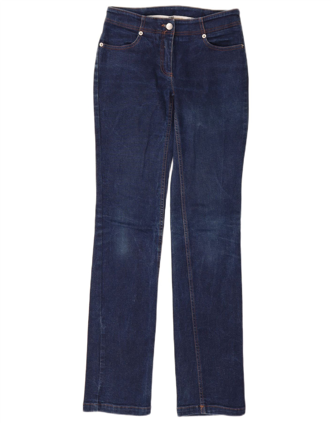Max & Co. Jean slim pour femme UK 8 Small W26 L32 Bleu Coton