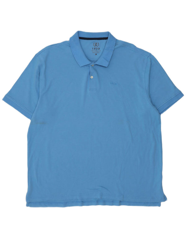 Izod Polo Homme 2XL Bleu Coton
