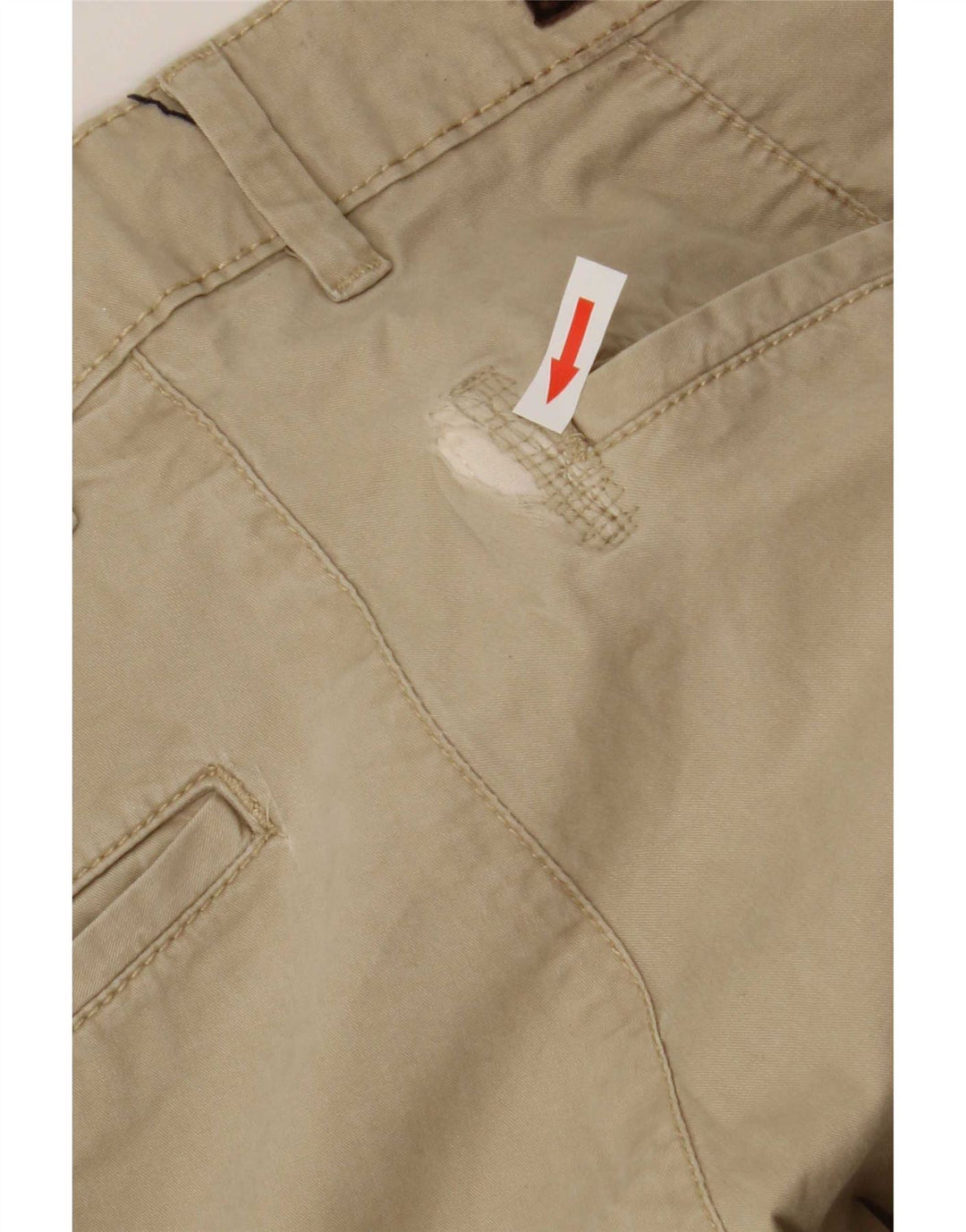 Zara Pantalon Chino Slim Homme EU 40 Moyen W34 L32 Beige