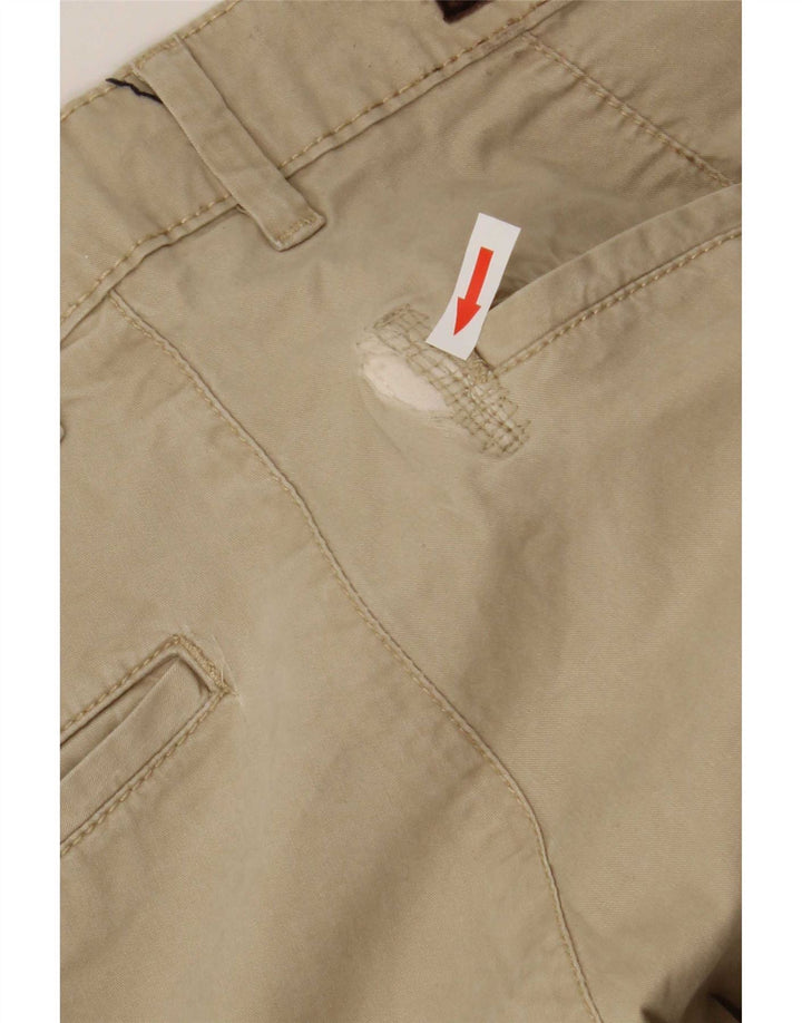 Zara Pantalon Chino Slim Homme EU 40 Moyen W34 L32 Beige