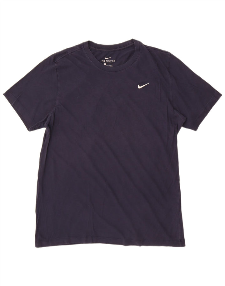 Nike T-shirt pour homme en coton bleu marine Taille L