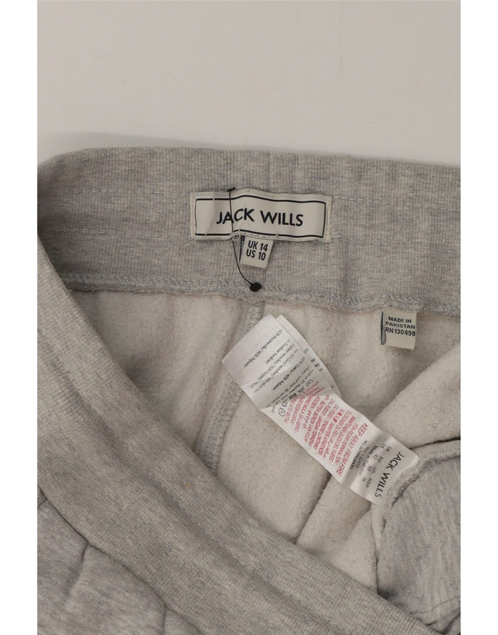 JACK WILLS Pantalon de survêtement pour femme Joggers UK 44 Gris moyen Coton