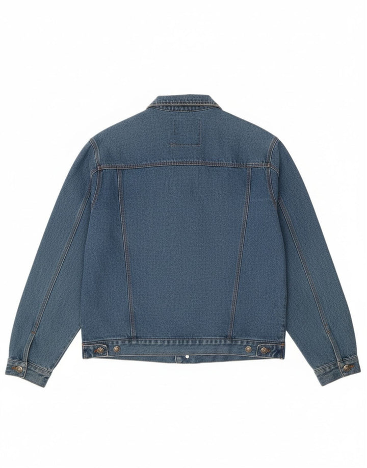 veste en denim homme vintage UK 42 XL Bleu Coton Classique