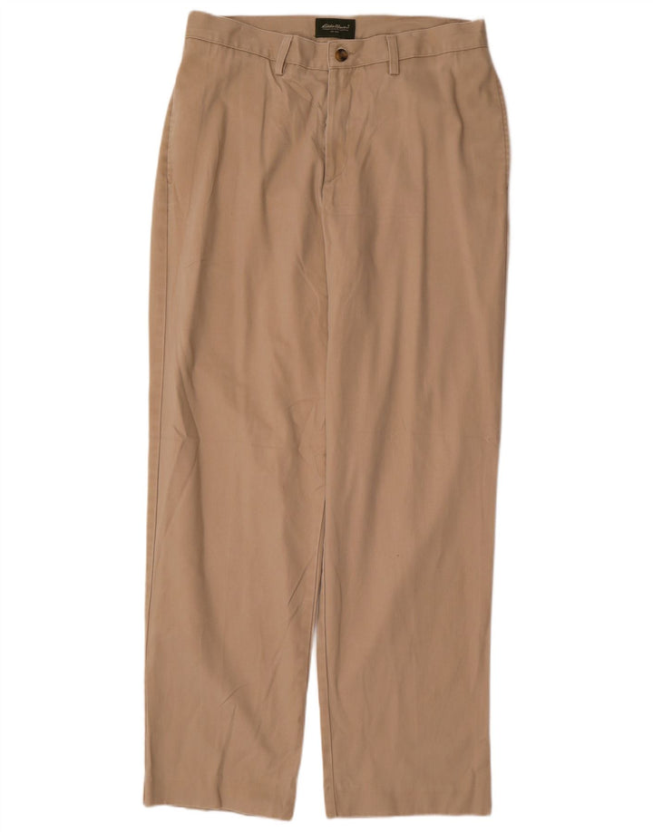 IZOD Pantalon Chino Droit Homme W35 L34 Beige Coton