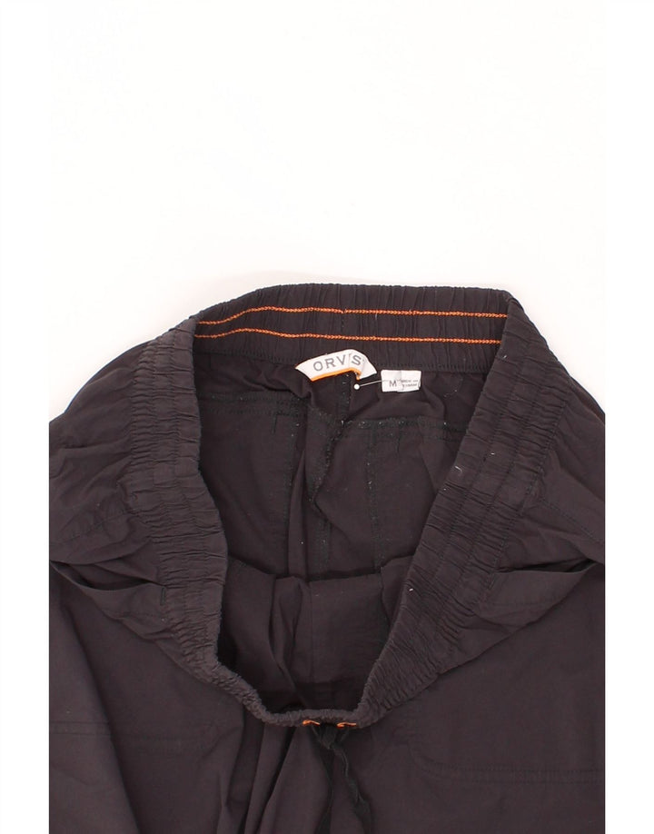 ORVIS Womens Tracksuit Trousers UK 14 Medium  Black Nylon Vintage Orvis and Second-Hand Orvis from Messina Hembry 
