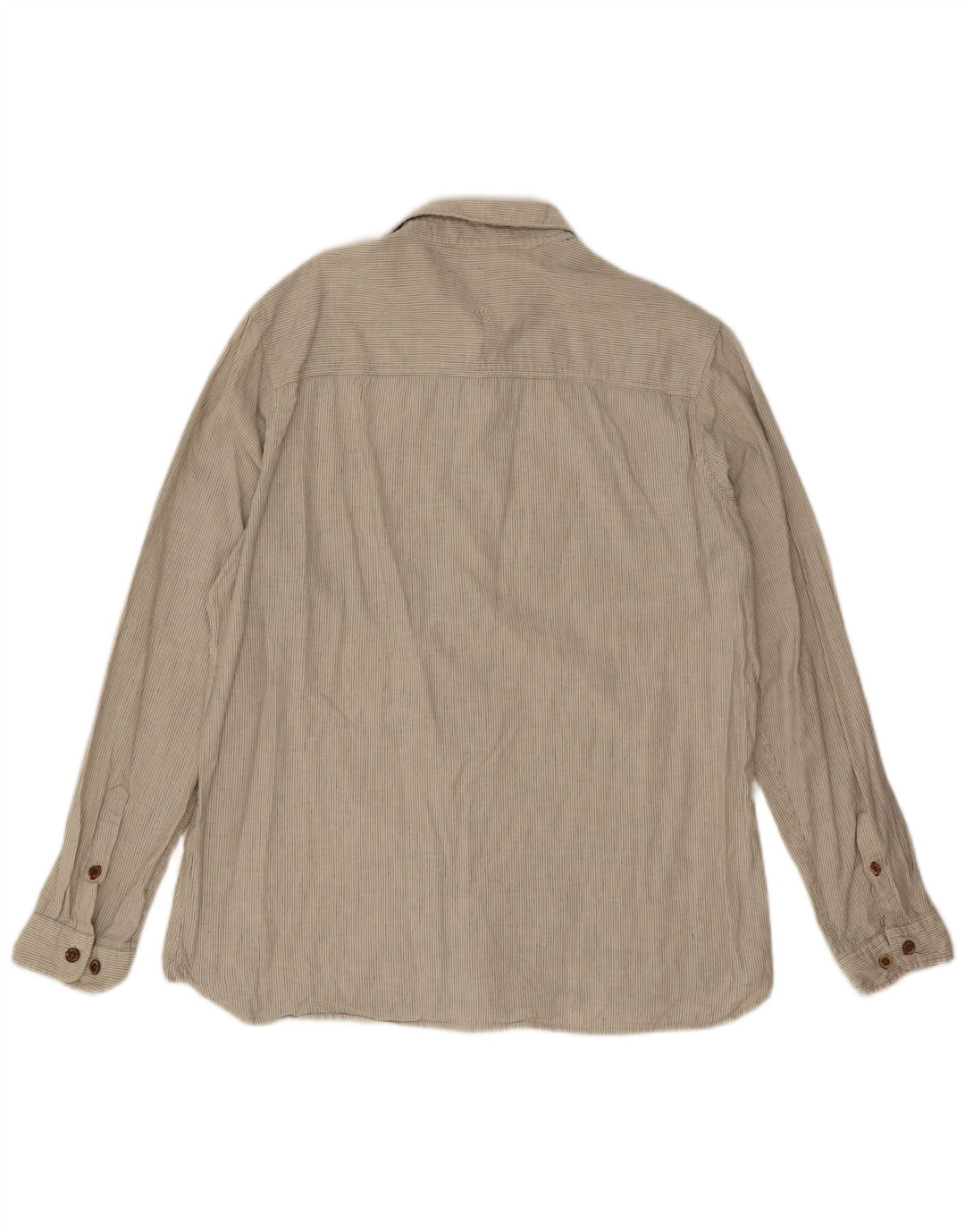 Chemise homme Fat Face en lin à fines rayures beige