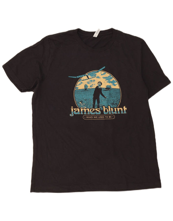 Bella Canvas T-shirt graphique James Blunt pour homme XL en coton noir Musique