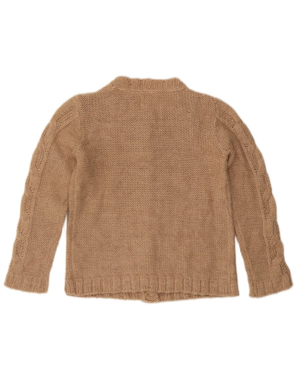 Zara Cardigan Fille 11-12 ans Beige Acrylique