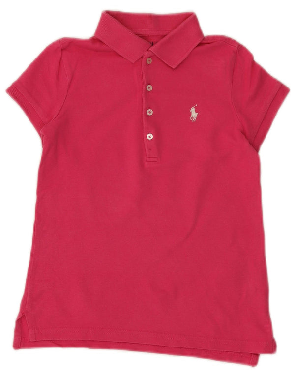 Polo Ralph Lauren Chemise Fille 6-7 ans Petit Rose Coton