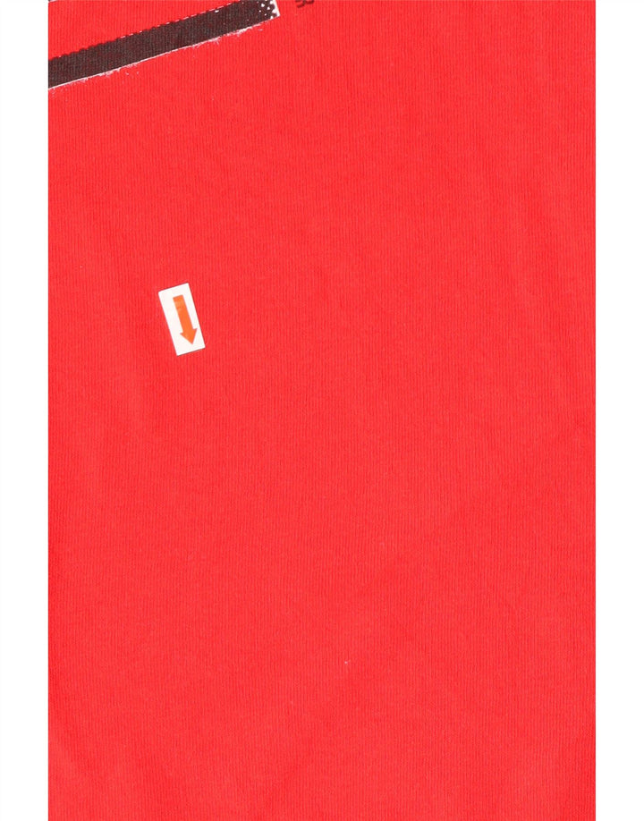 QUIKSILVER T-Shirt Graphique Homme XL Rouge Coton