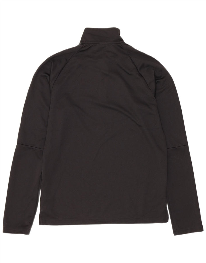 ADIDAS Haut de survêtement Climalite pour homme avec col zippé Noir Taille S