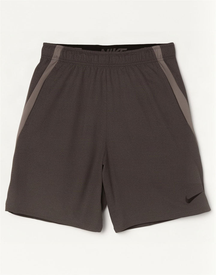 Short de sport Nike Dri Fit Homme Gris Moyen Polyester