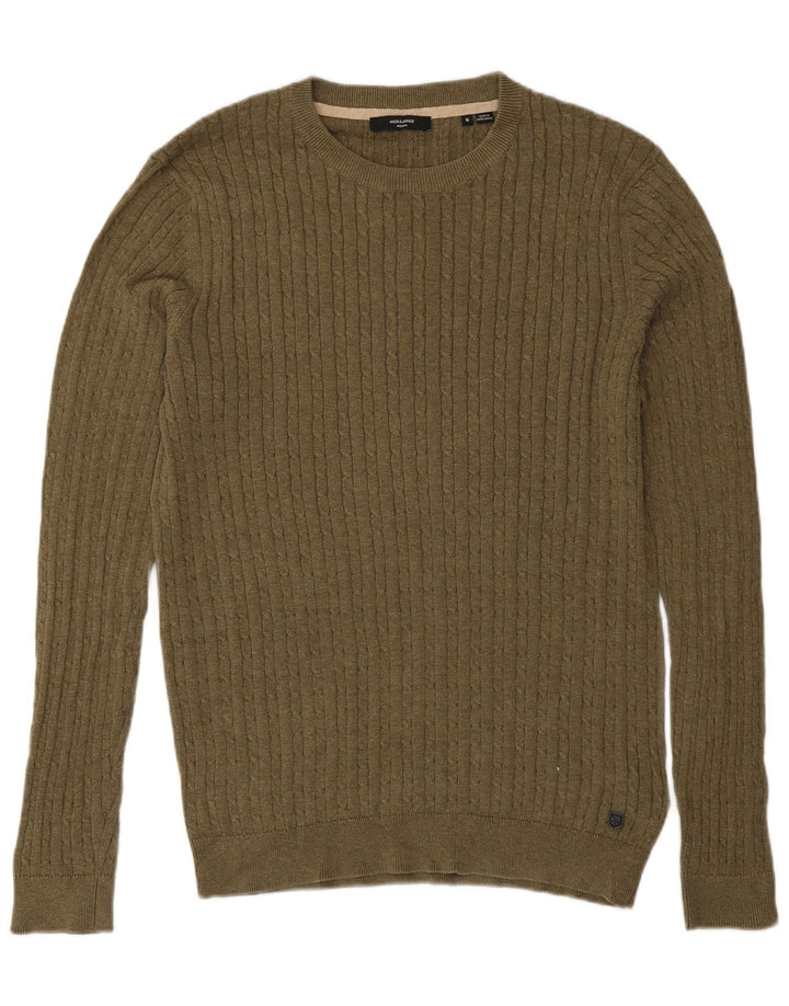 Jack & Jones Pull à col rond pour homme Petit Kaki