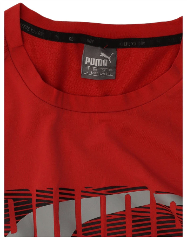 Puma T-Shirt Graphique Homme Grand Rouge