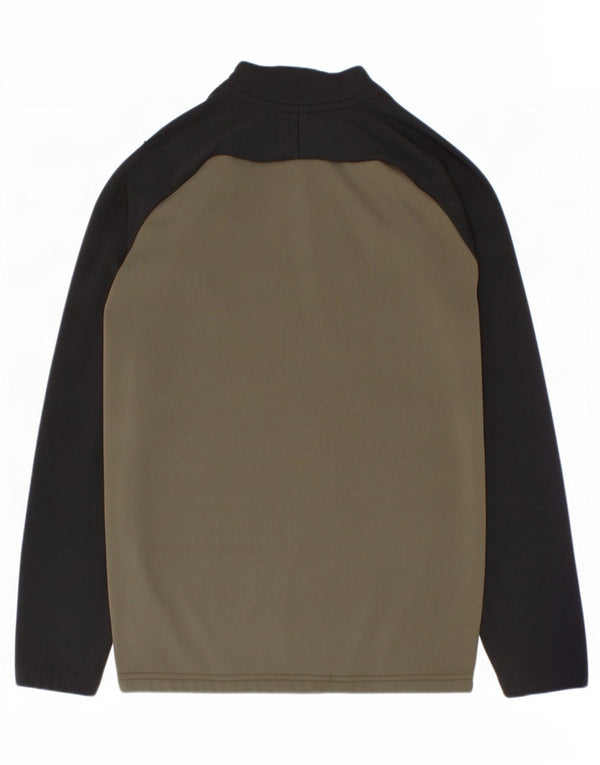 Haut de survêtement Nike Dri Fit pour garçon, 8-9 ans, petit, kaki, color block