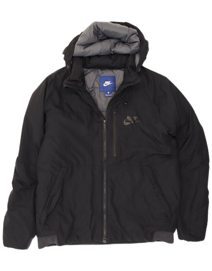Nike Veste rembourrée à capuche pour homme UK 40 Large Noir Polyester