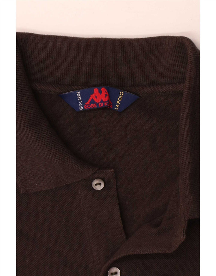 Kappa Polo Homme XL Marron Coton