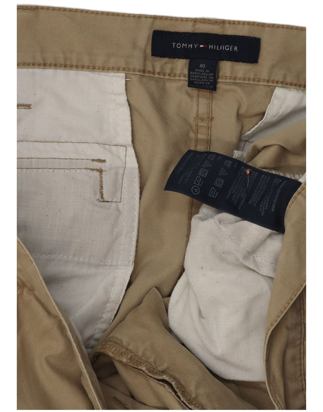 TOMMY HILFIGER Short Cargo Homme W40 XL Coton Beige