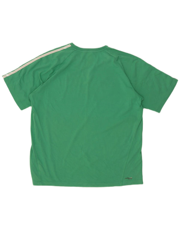 Adidas Hommes Clima 365 T-Shirt Top XL Vert Coton