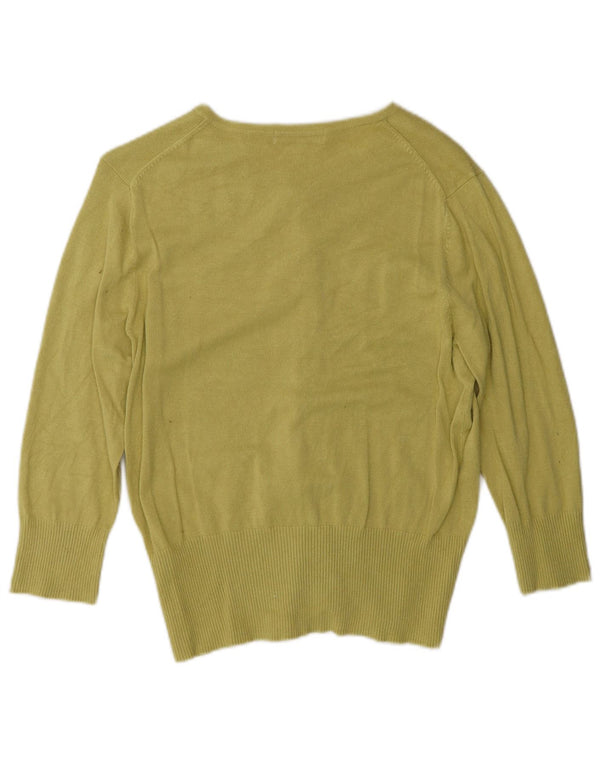 Marks & Spencer Pull cardigan à manches 3/4 pour femme UK 14 Vert moyen