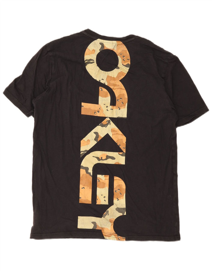 Oakley T-shirt graphique pour hommes, petit, en coton noir