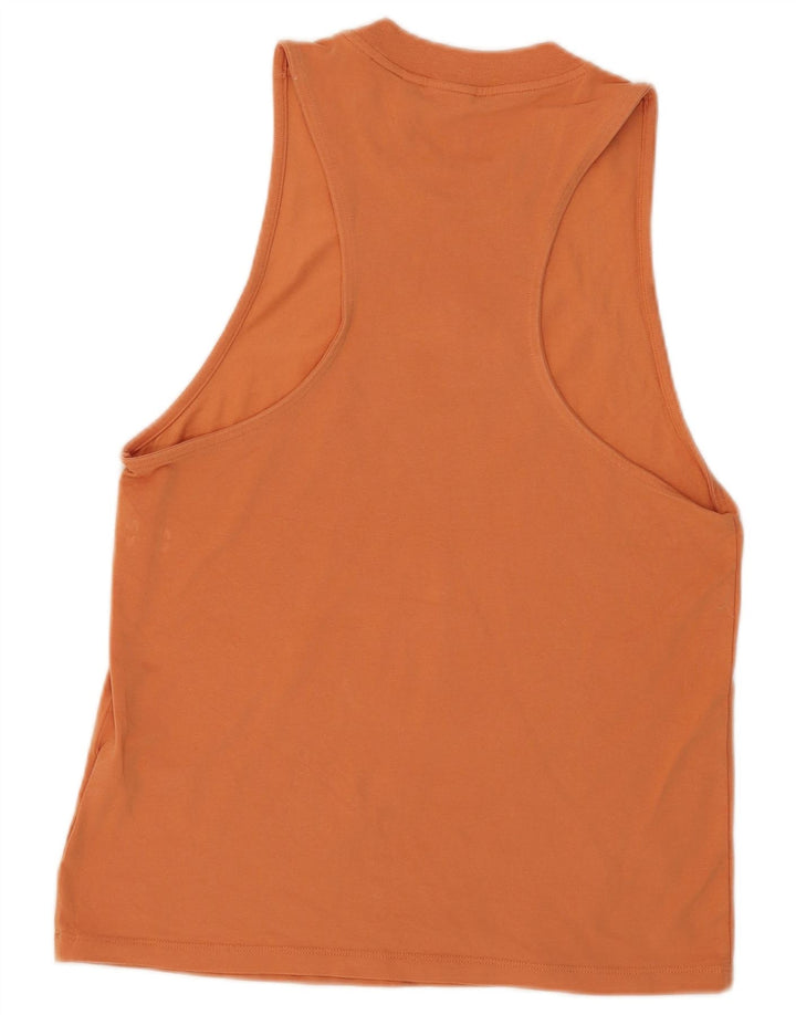 Adidas Débardeur Femme UK 10 Petit Orange Coton