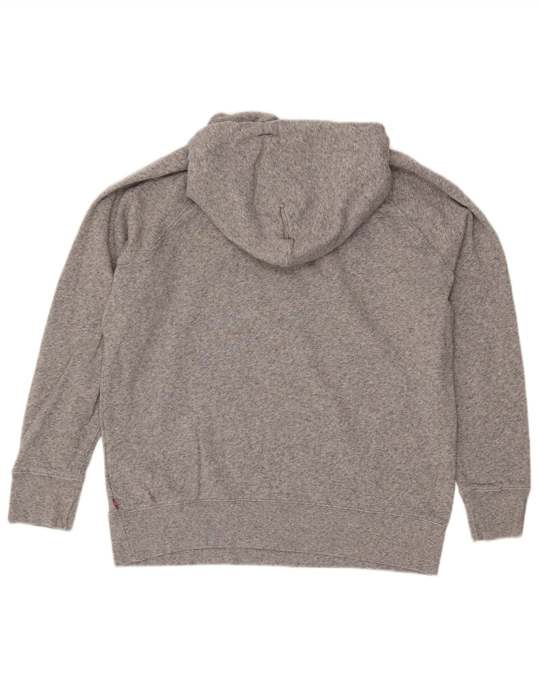 LEVI'S Pull à capuche graphique surdimensionné pour femme UK 10 Petit gris moucheté