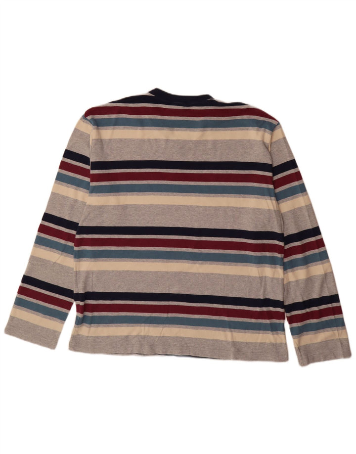 Fila Homme Haut Manches Longues XL Coton Rayé Multicolore