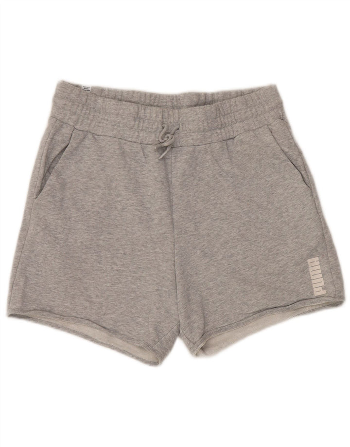 PUMA Short de Sport Homme Gris Moyen Coton